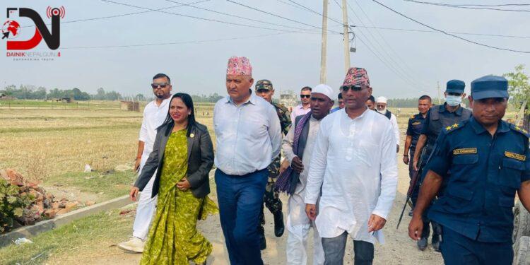 जब मुख्यमन्त्री आचार्य बाँकेकाे किगंरियनपुर पुग्नु भयाे…