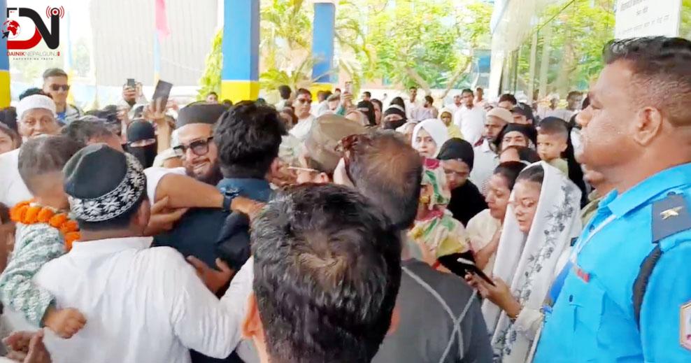 हजयात्री पुगे काठमाडौं