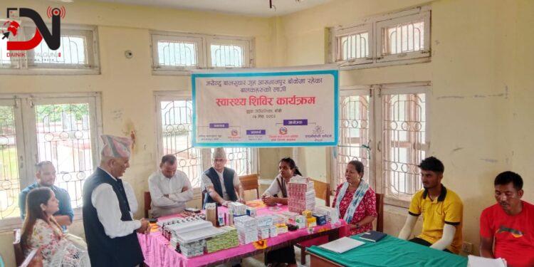 जयेन्दु बालसुधार गृहमा स्वास्थ्य शिविर, अधिकांश बालकमा छाला रोगको संक्रमण