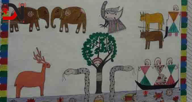 भित्ताबाट हराउँदैछन् अष्टिम्की चित्रकला