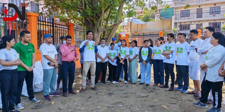 बागेश्वरी मन्दिर परिसरमा सामुदायिक सरसफाई