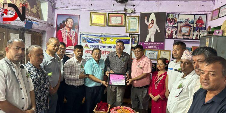 नीलसागरमा लायन्सको सहयोग