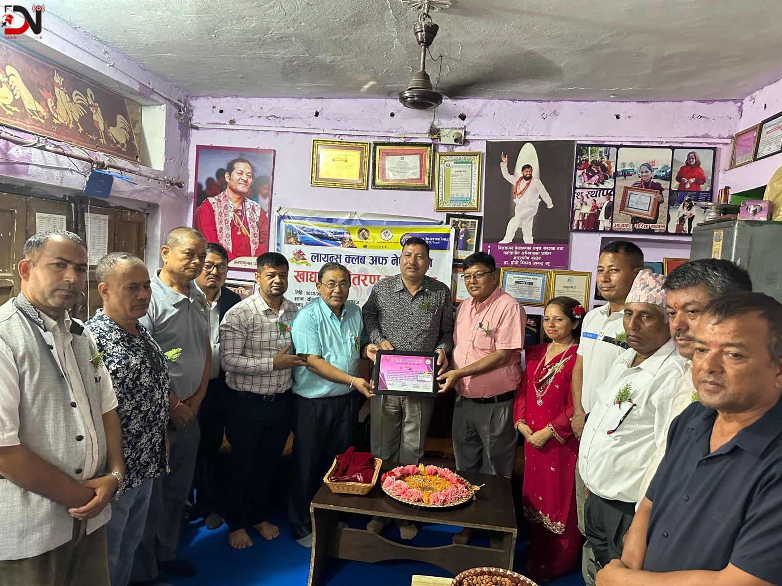 नीलसागरमा लायन्सको सहयोग