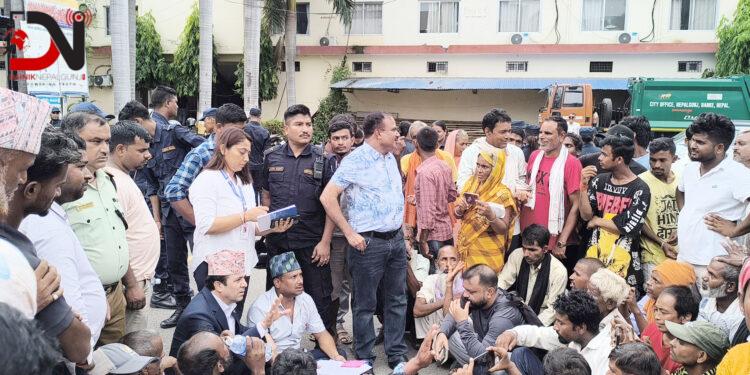 मल वितरण प्रक्रिया अनुगमन गर्दै उपमहानगरपालिका