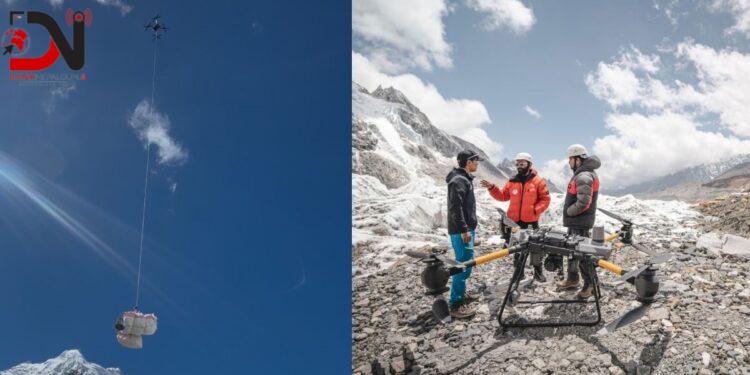 सगरमाथाको फोहर सङ्कलनमा ड्रोनको प्रयोग