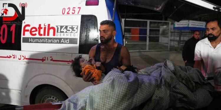 गाजामा इजरायली आक्रमण : बालबालिका सहित कम्तीमा ६० जनाको मृत्यु