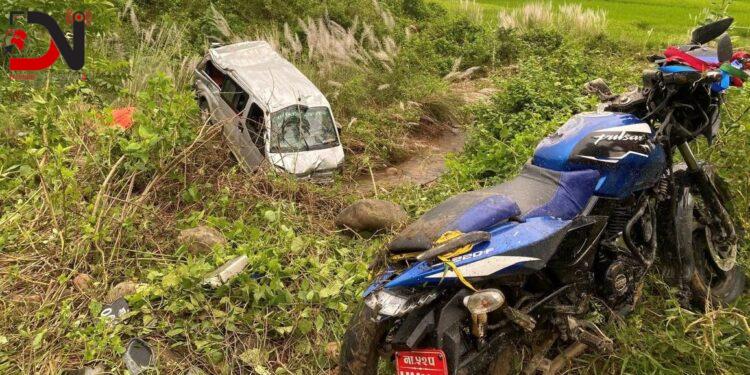 बागमतीमा इभी र मोटरसाइकल ठोक्किँदा १४ जना घाइते, अनुसन्धान जारी