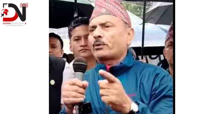 भाषण गर्दागर्दै ढलेका जिफन्ट उपाध्यक्ष गौतमको मृत्यु