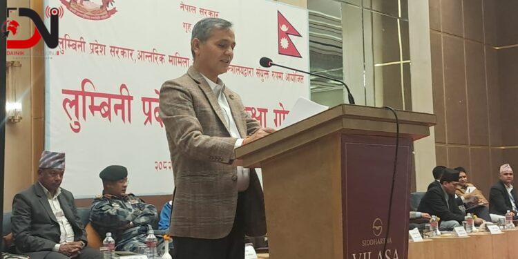 सुशासन प्रवद्र्धन र निर्वाचनको अभिभारा पूरा गर्ने सरकारको मुख्य जिम्मेवारीः गृहमन्त्री