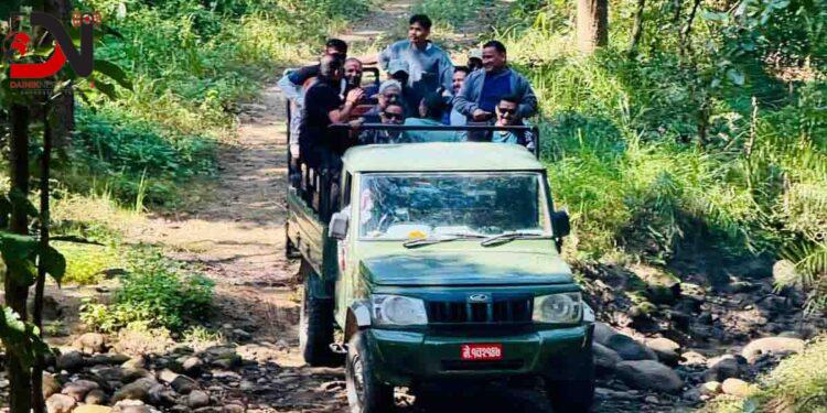 जङ्गल सफारीसँगै बाँके निकुञ्जमा पर्यटकको चहलपहल बढ्यो