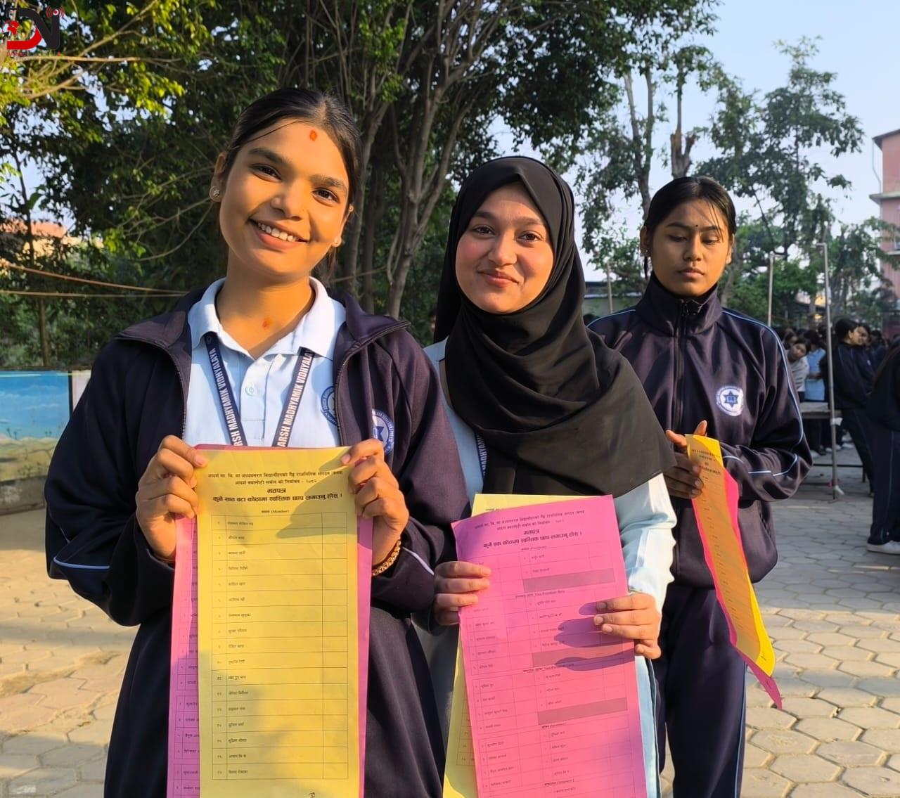 आदर्शमा जेनजी पुस्ताको मतदान