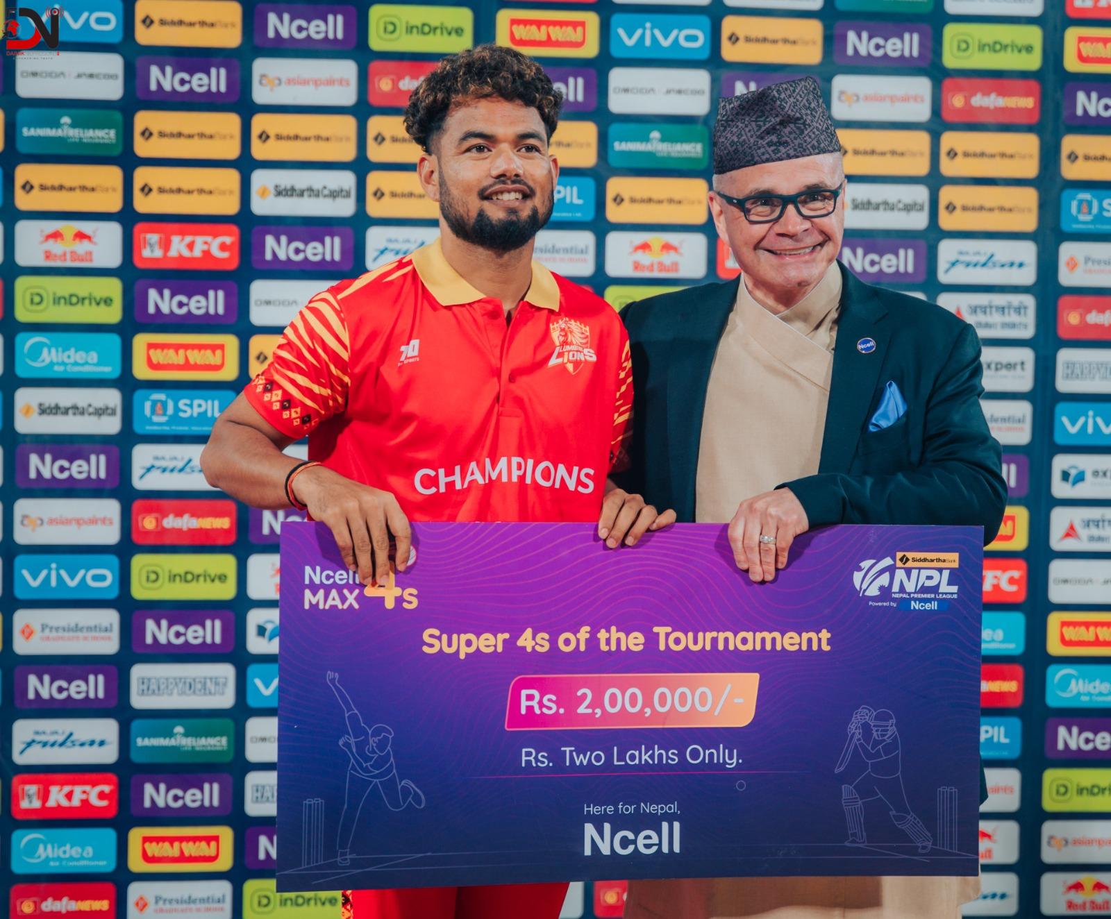 एनसेल फाउन्डेसनले एनपीएल दोस्रो संस्करणका चौकाहरु बापत २,४०० बढी शैक्षिक सामग्री वितरण गर्ने