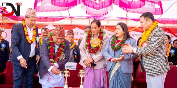 खजुरामा आठौं अन्तर विद्यालय मेयर रनिङ शिल्ड खेलकुद प्रतियोगिता सुरु