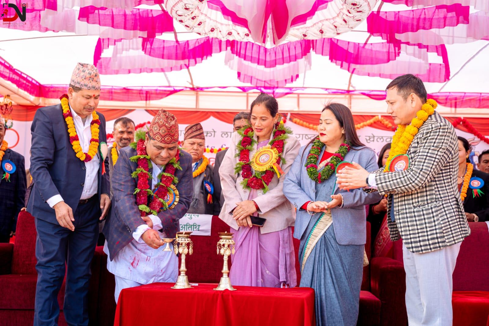 खजुरामा आठौं अन्तर विद्यालय मेयर रनिङ शिल्ड खेलकुद प्रतियोगिता सुरु