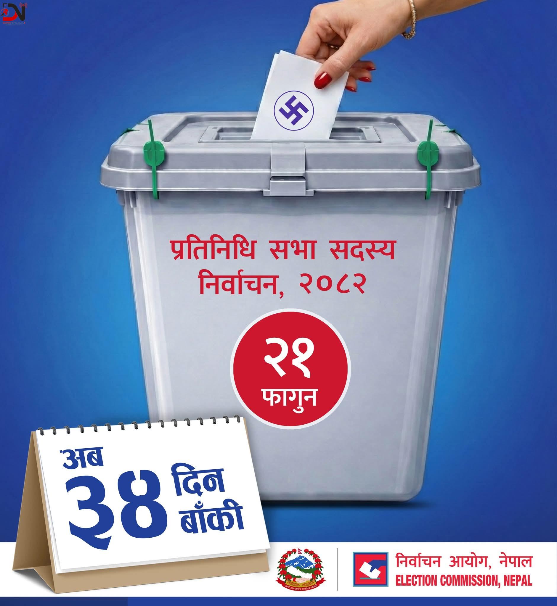 विभिन्न जिल्लाको मतपत्रको नमूना सार्वजनिक