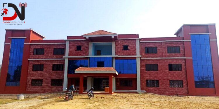 खजुरा गाउँपालिकाको प्रशासनिक भवन निर्माण अन्तिम चरणमा