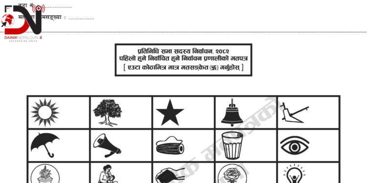 यस्तो बाँकेका तीन वटै क्षेत्रको वास्तविक मत्रपत्रको नमूना
