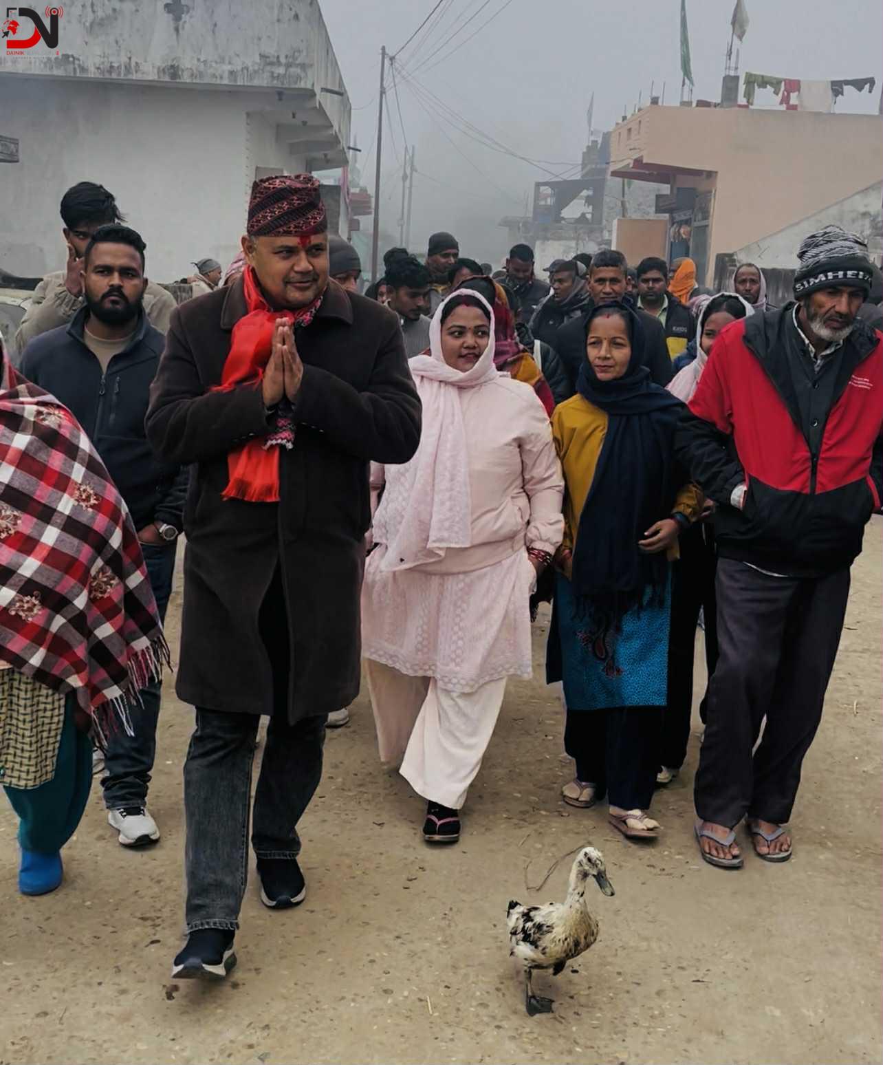 कांग्रेसका युवा उम्मेदवार कोइराला डुडुवा–४ का गाउँहरुमा ब्यस्त