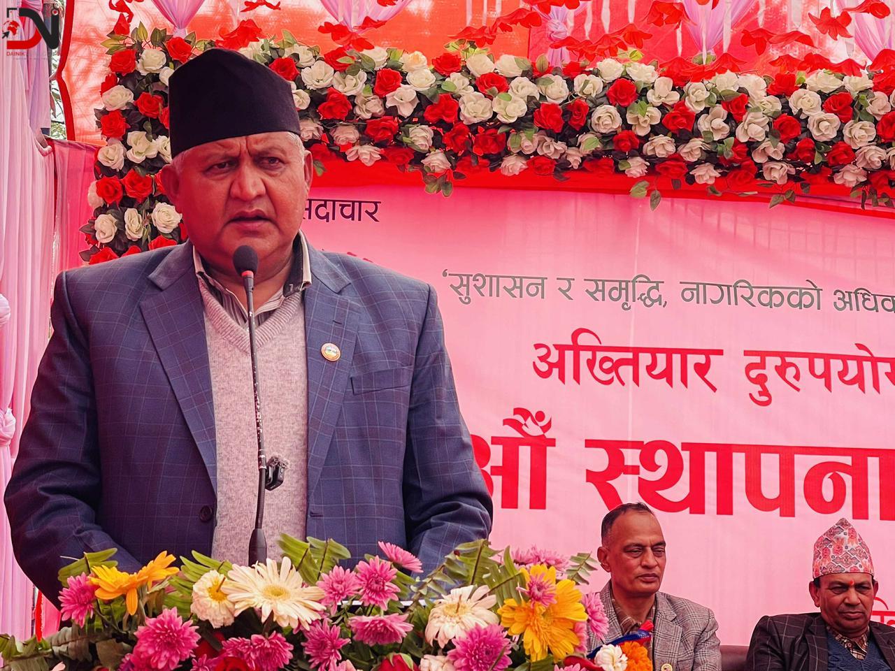 अख्तियारलाई देखाएर काम पन्छ्याउने प्रवृत्तिले प्रदेश सरकार मारमा पर्यो : मुख्यमन्त्री आचार्य