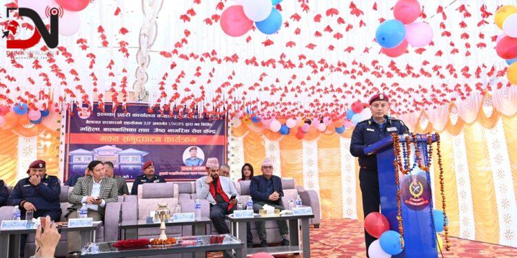 प्रहरी महानिरीक्षक दान बहादुर कार्कीबाट नवनिर्मित भवन उद्घाटन