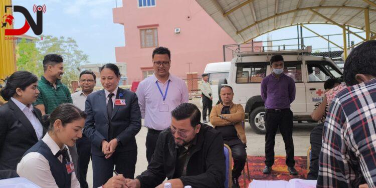 क्यासिनोले गर्यो रक्तदान