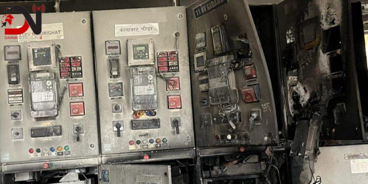 विद्युत कन्ट्रोल हाउसमा आगलागी