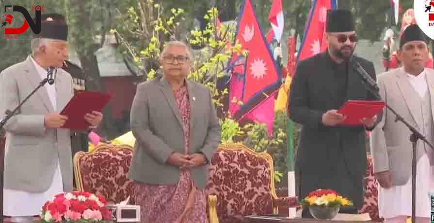 नवनियुक्त प्रधानमन्त्री शाहबाट शपथ ग्रहण