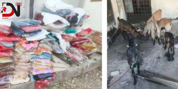 सात लाखभन्दा बढी मूल्यका सामग्री नियन्त्रणमा