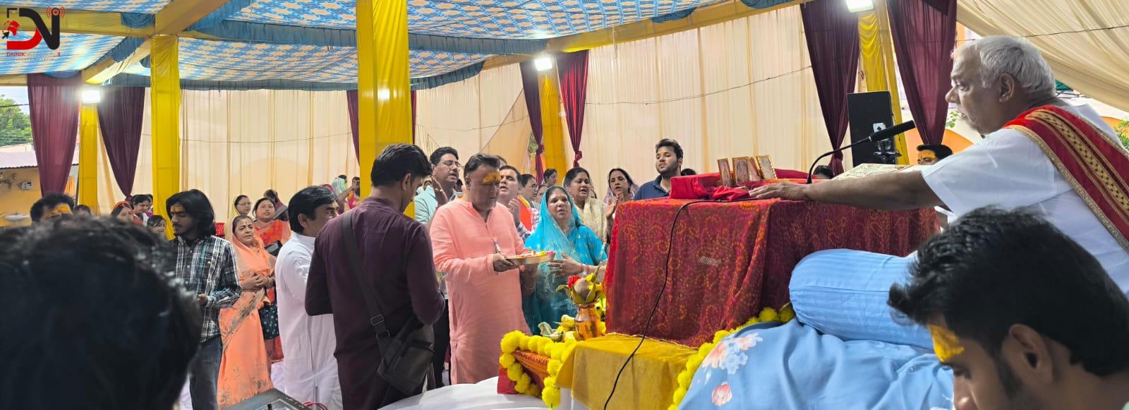 त्रिशक्ति मन्दिरमा संगीतमय श्रीराम कथा