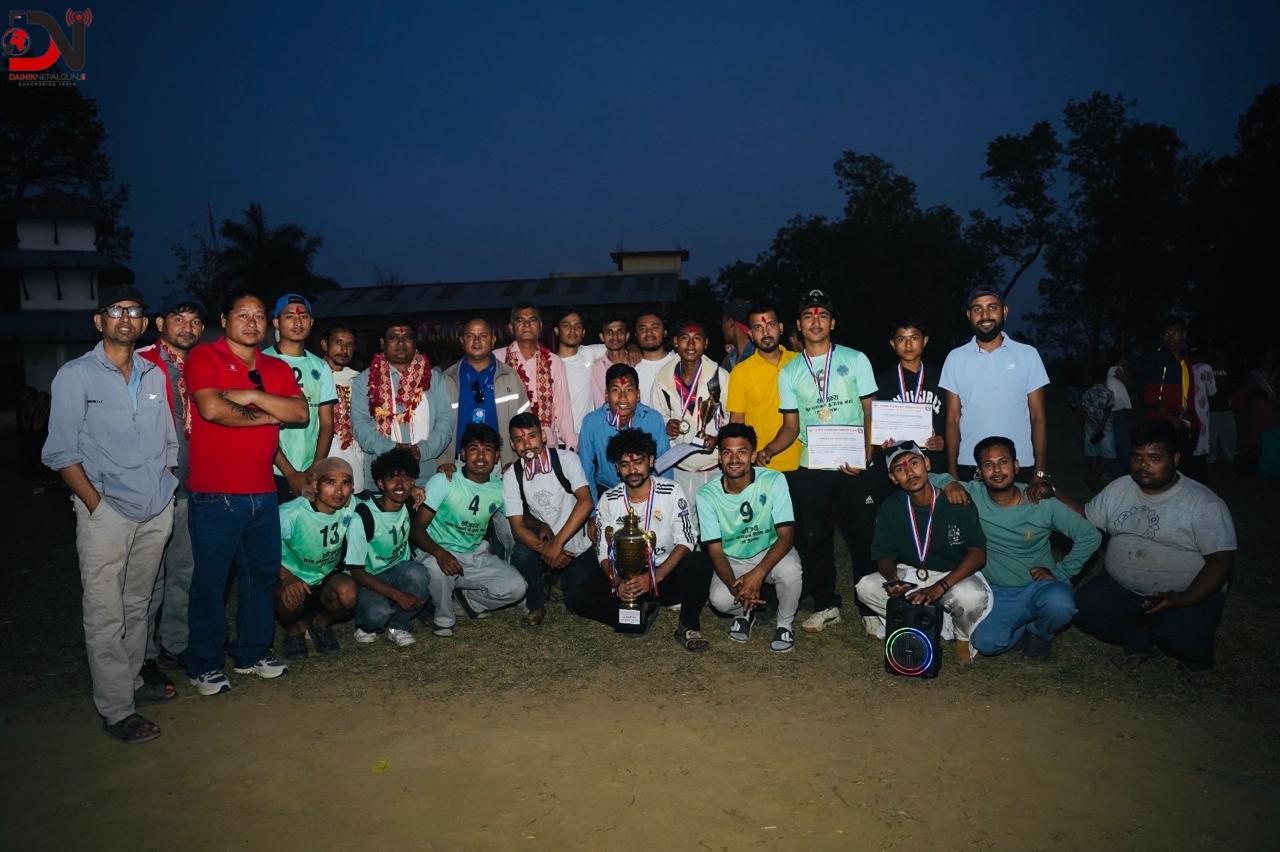 सितापुर युनाइटेड दोस्रो योगिनी गोल्ड कप च्याम्पियन