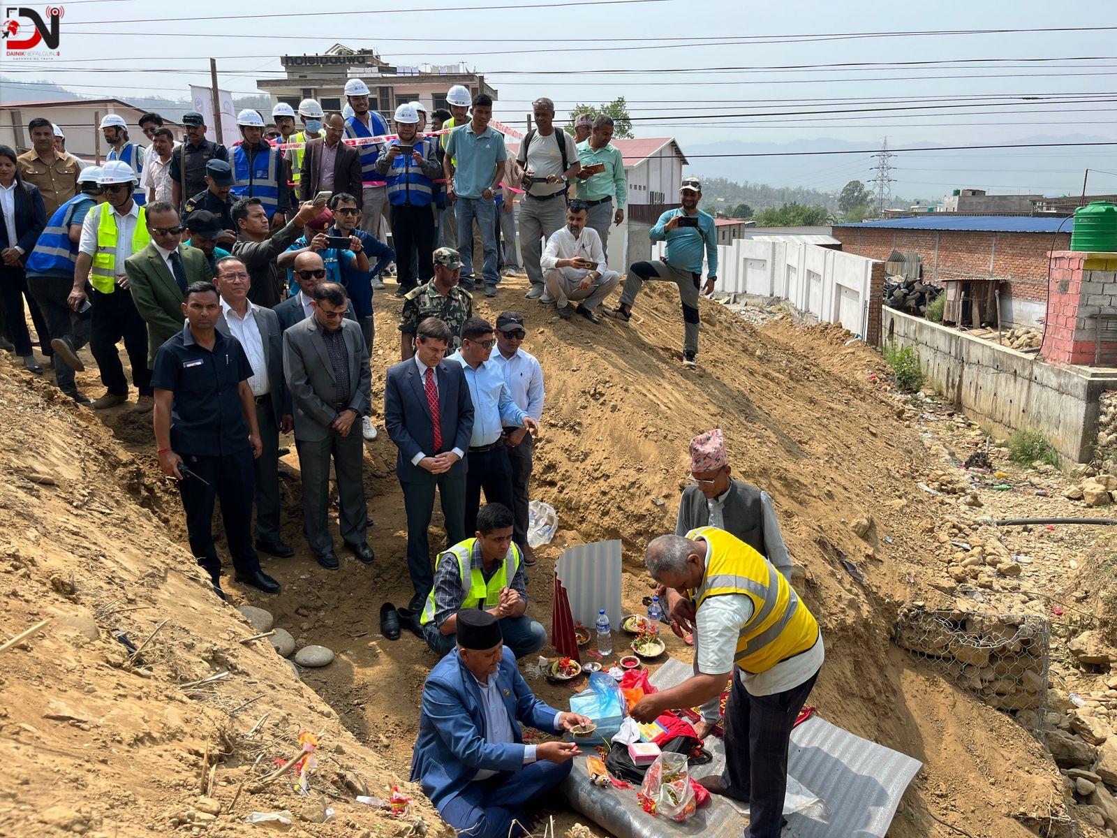 धानखोला-लमही सडक स्तरोन्नति सुरु, अत्याधुनिक प्रविधि प्रयोग