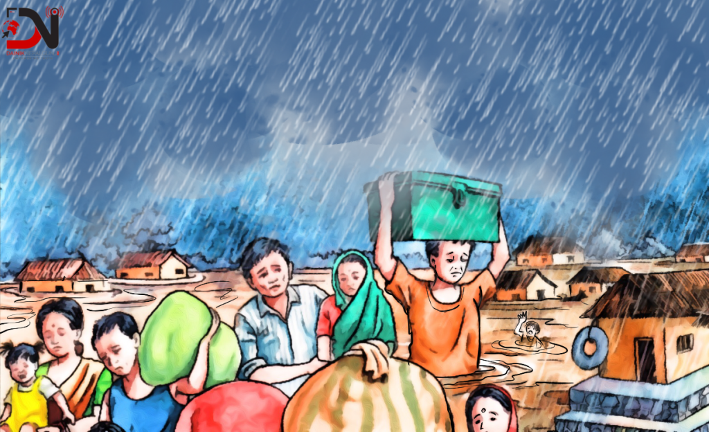 बाँके : १३ हजार बढी घरधुरी प्रभावित हुने अनुमान