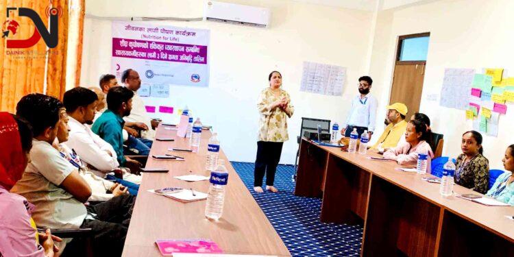 कुपोषण व्यवस्थापनका लागि तालिम