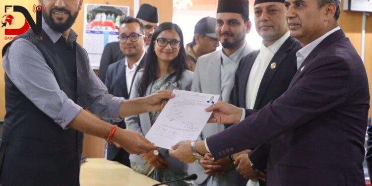 सभामुखमा रास्वपा उपसभापति अर्यालको उम्मेदवारी दर्ता