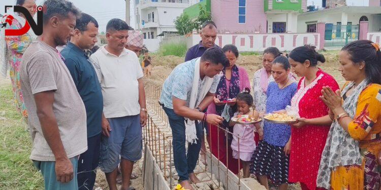गौरीशंकर टोलमा २५ लाख रुपैयाँको सडक–नाला