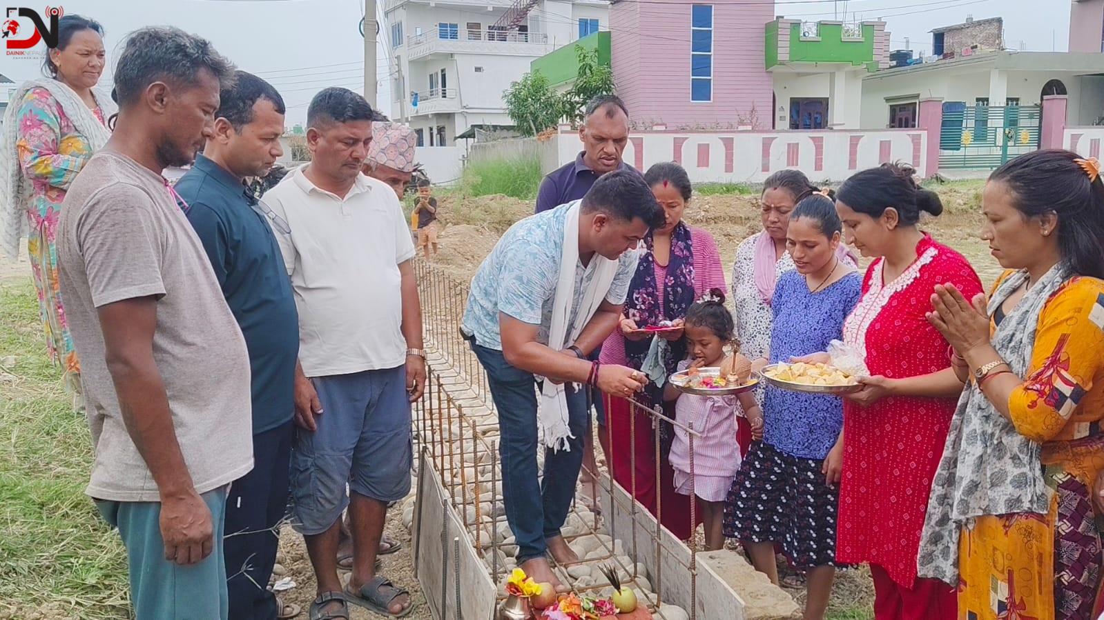 गौरीशंकर टोलमा २५ लाख रुपैयाँको सडक–नाला