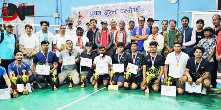 धम्बोझी ब्याडमिन्टनमा रोमाञ्चक प्रतिस्पर्धा
