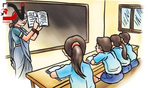 उच्च तापक्रममा टिनको छानामुनि बालबालिका पढ्न बाध्य