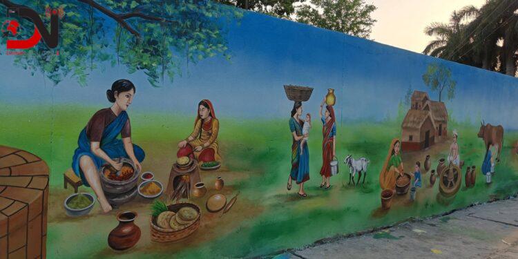 भित्तेचित्रले बदलिँदै नेपालगन्जको रूप