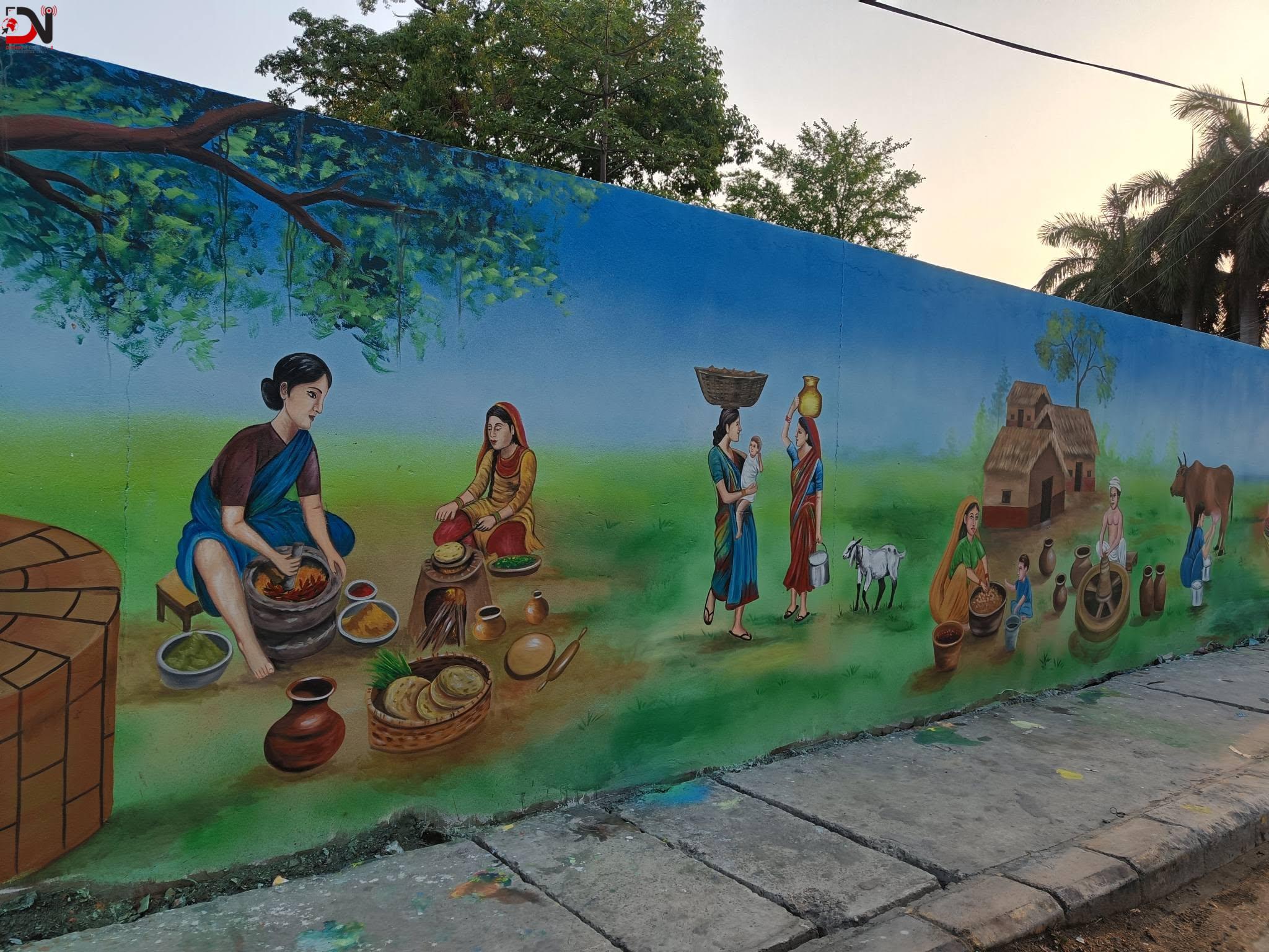 भित्तेचित्रले बदलिँदै नेपालगन्जको रूप