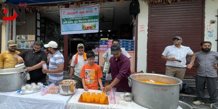 निर्जला एकादशीमा जुस र मही वितरण
