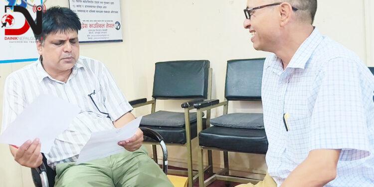 बाँकेका पत्रकारको नाक, कान तथा घाँटी स्वास्थ्य परीक्षण