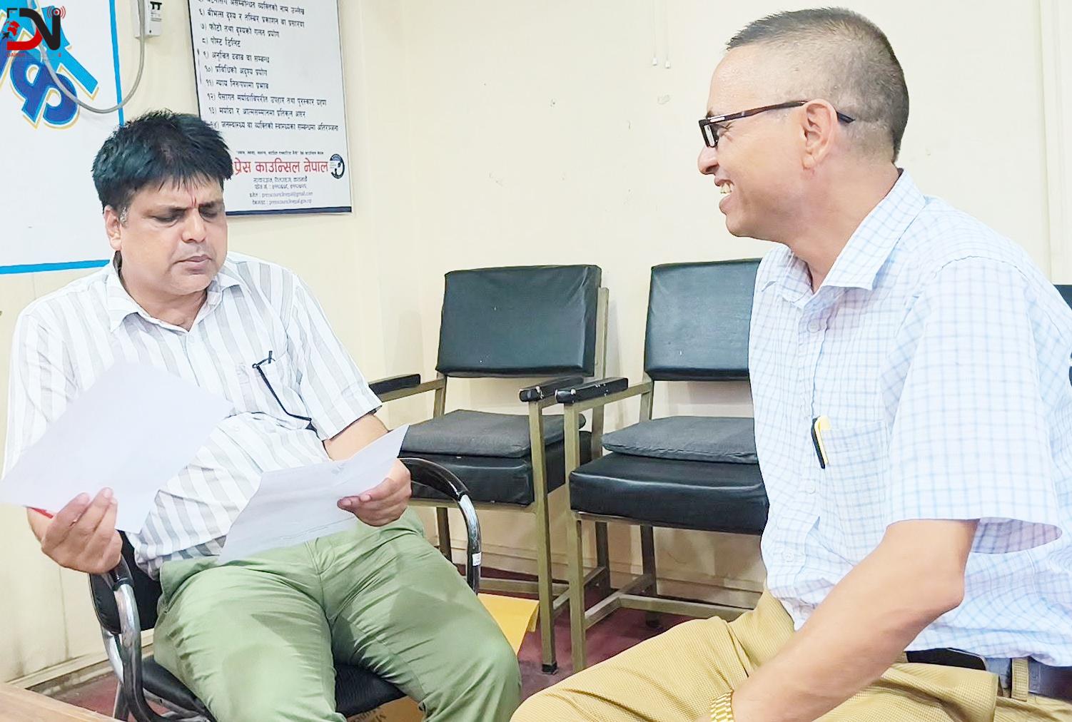 बाँकेका पत्रकारको नाक, कान तथा घाँटी स्वास्थ्य परीक्षण