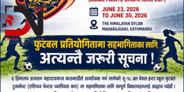 अन्तर विद्यालय फुटबल हुँदै