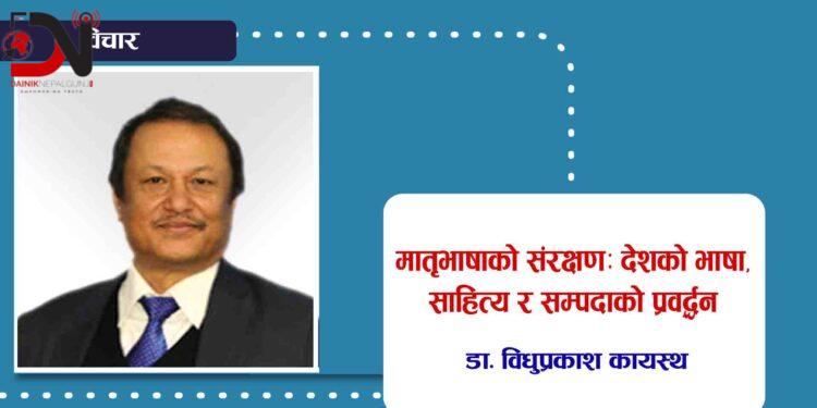 मातृभाषाको संरक्षण: देशको भाषा, साहित्य र सम्पदाको प्रवर्द्धन