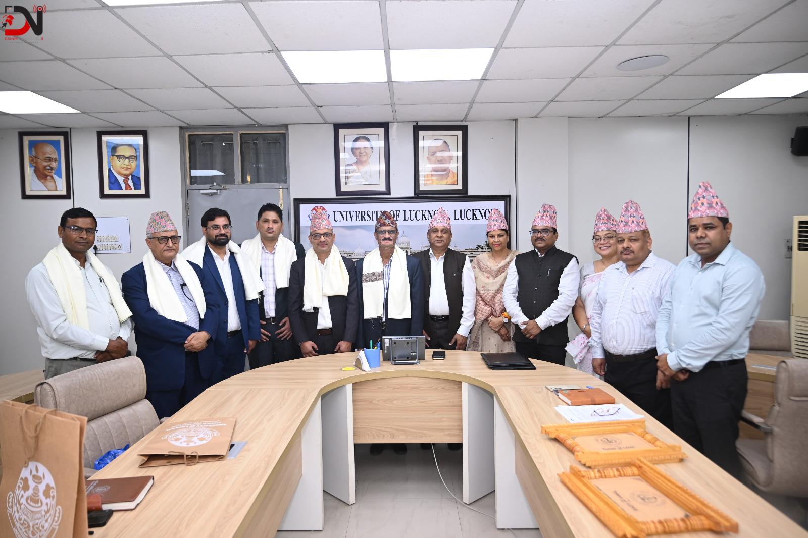लुम्बिनी प्राविधिक विश्वविद्यालय र लखनऊ विश्वविद्यालयबीच शैक्षिक सहकार्यको सम्झौता हस्ताक्षर