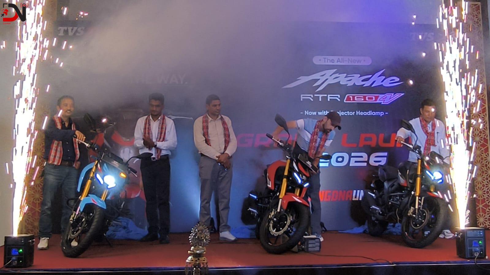 नेपालगन्जमा नयाँ TVS Apache RTR 160 4V सार्वजनिक