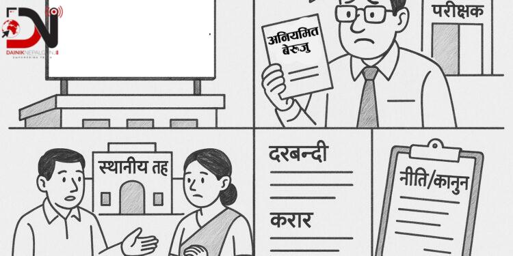 करार कर्मचारी भर्नाले अनियमित बेरुजु झेल्दै स्थानीय तह