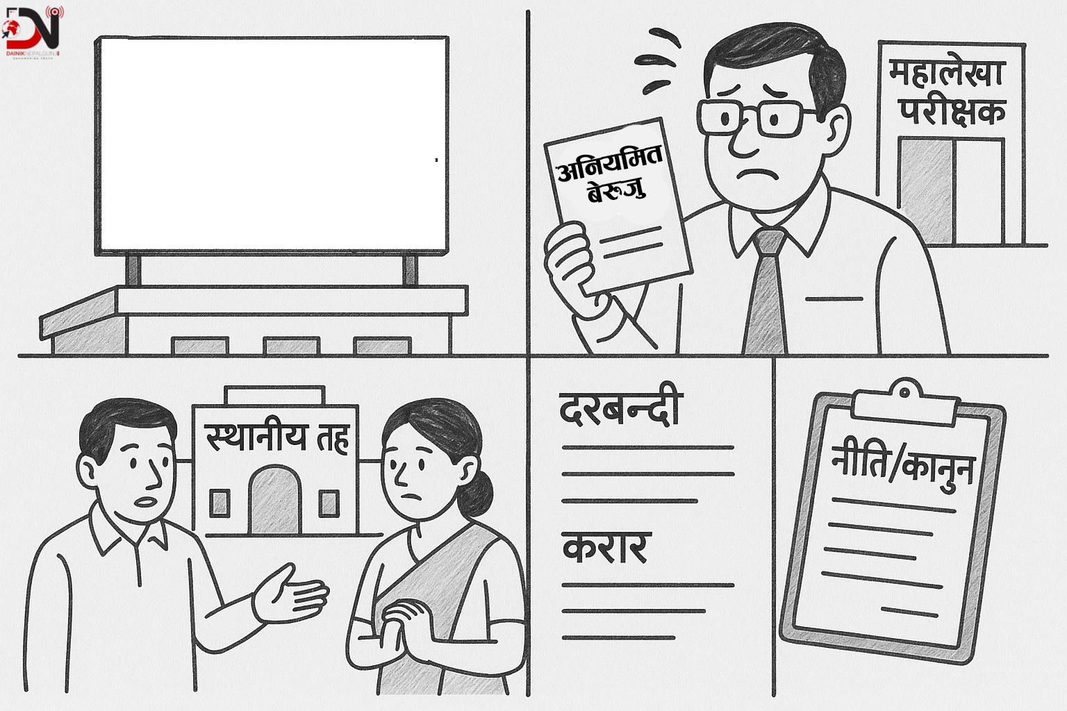 करार कर्मचारी भर्नाले अनियमित बेरुजु झेल्दै स्थानीय तह
