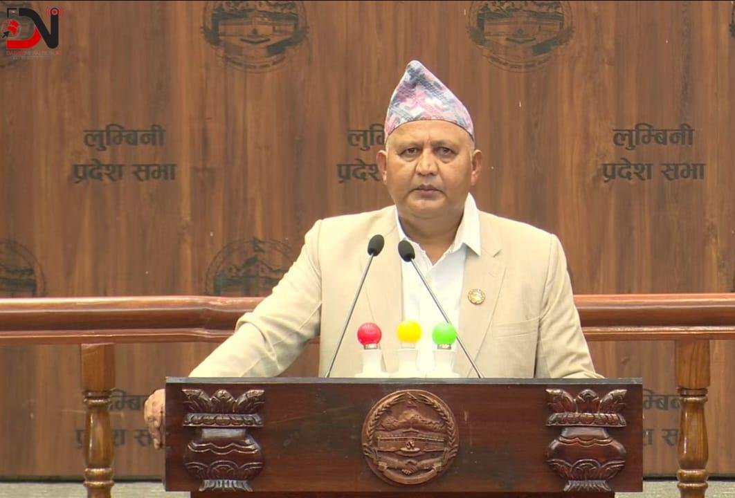 लुम्बिनीका मुख्यमन्त्री आचार्यले मागे विश्वासकाे मत